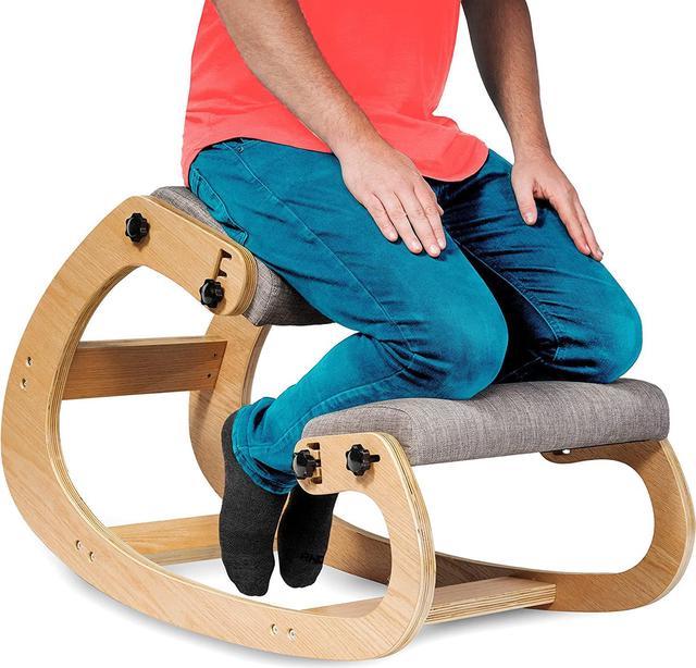 Ergonomic Kneeling Chair Rocking Stool Upright Posture Office