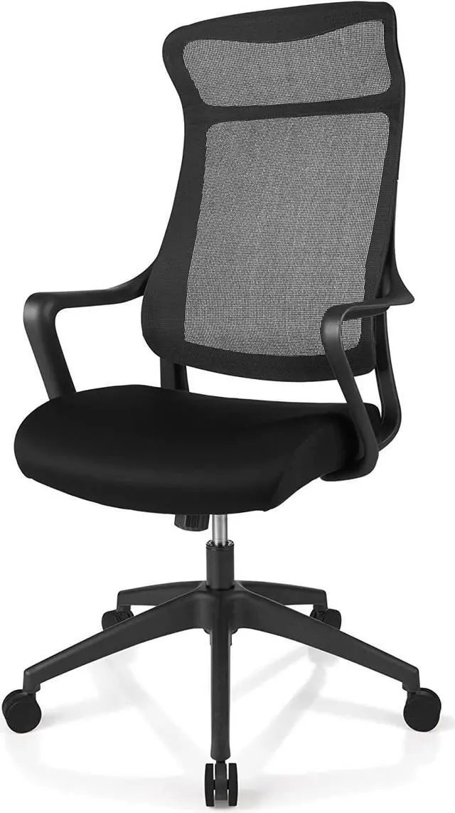Alt view image 4 of 6 - Realspace® Lenzer Mesh High-Back Task Office Chair, Black, BIFMA Compliant