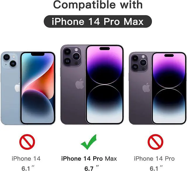 Alt view image 3 of 7 - JETech Full Coverage Screen Protector for iPhone 14 Pro Max 6.7-Inch (NOT FOR iPhone 14 Pro 6.1-Inch), Black Edge Tempered Glass Film with Easy Installation Tool, Case-Friendly, HD Clear, 3-Pack