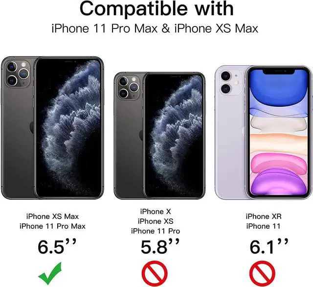 Alt view image 3 of 6 - JETech Privacy Full Coverage Screen Protector for iPhone 11 Pro Max/XS Max 6.5-Inch, Anti-Spy Tempered Glass Film, Edge to Edge Protection Case-Friendly, 2-Pack