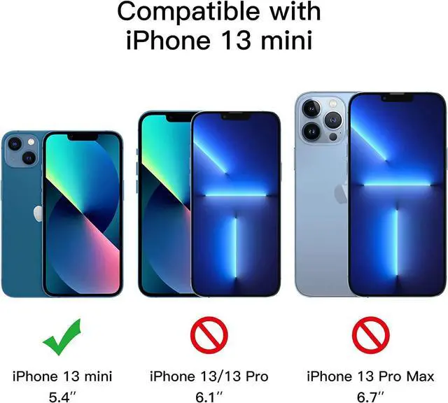 Alt view image 3 of 7 - JETech Privacy Full Coverage Screen Protector for iPhone 13 mini 5.4-Inch, Anti-Spy Tempered Glass Film, Edge to Edge Protection Case-Friendly, 2-Pack