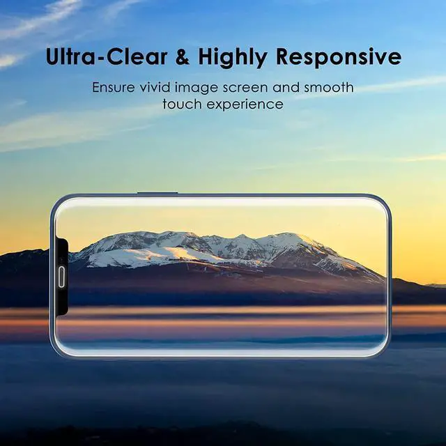 Alt view image 6 of 6 - JETech One Touch Install Screen Protector for iPhone 12/12 Pro 6.1-Inch, Full Coverage Tempered Glass Film, Auto Alignment Tool Kit, HD Clear, 2-Pack