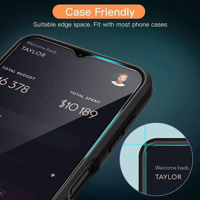 Alt view image 7 of 7 - Screen Protector for  Galaxy A13 / A13 5G/ A12 9H Tempered Glass Film Anti-Scratch HD Clear 3-Pack