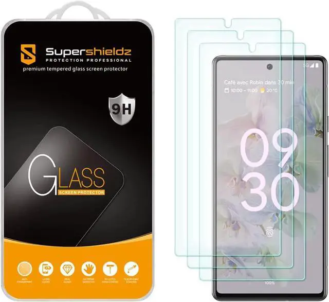 Main image of (3 Pack) Designed for Google Pixel 6a Tempered Glass Screen Protector Anti Scratch Bubble Free