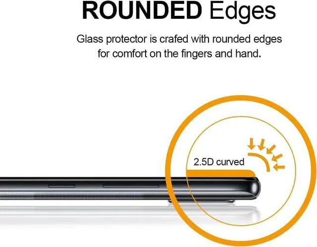 Alt view image 3 of 5 - Supershieldz (2 Pack) Designed for Samsung Galaxy A42 5G Tempered Glass Screen Protector, Anti Scratch, Bubble Free