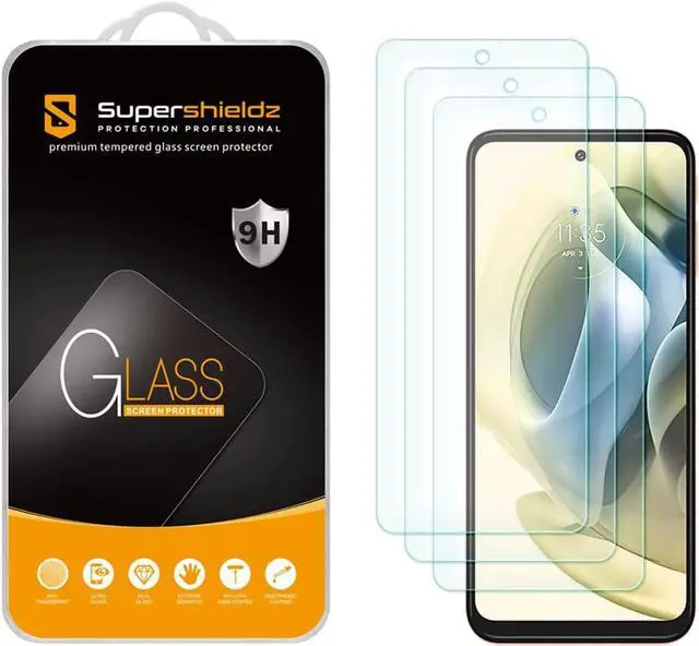 Main image of Supershieldz (3 Pack) Designed for Motorola Moto G Stylus (2022) / Moto G Stylus 5G (2022) [Not Fit for 2023/2021/2020 Version] Tempered Glass Screen Protector, Anti Scratch, Bubble Free