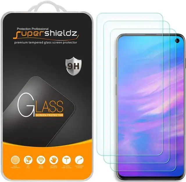 Main image of Supershieldz (3 Pack) Designed for Samsung (Galaxy S10e) (Not Fit for Galaxy S10) Tempered Glass Screen Protector, Anti Scratch, Bubble Free
