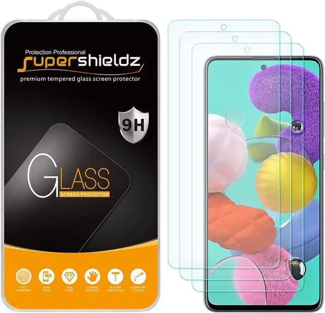 Main image of Supershieldz (3 Pack) Designed for Samsung Galaxy A53 5G / A52 / A52 5G / A51 / A51 5G / A51 5G UW Tempered Glass Screen Protector, Anti Scratch, Bubble Free