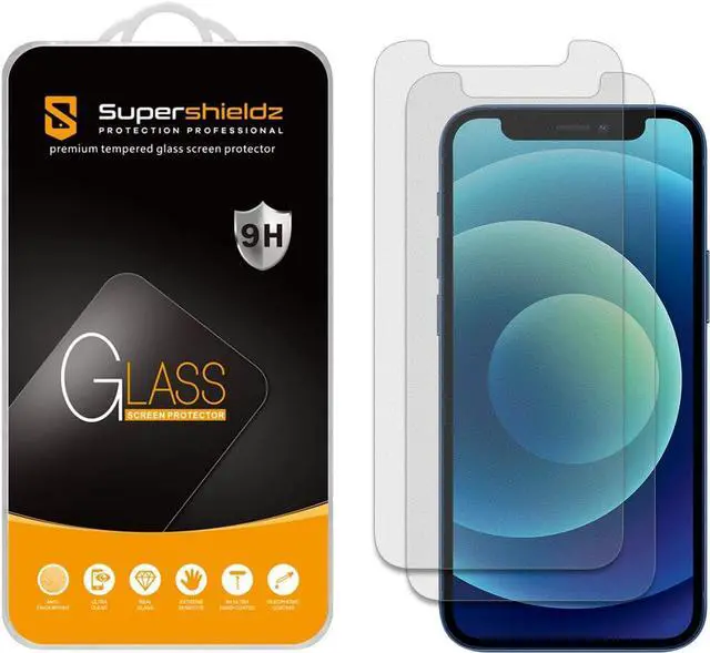 Main image of Supershieldz (2 Pack) Anti-Glare (Matte) Screen Protector Designed for iPhone 12 Mini (5.4 inch) [Tempered Glass] Anti Fingerprint, Anti Scratch, Bubble Free