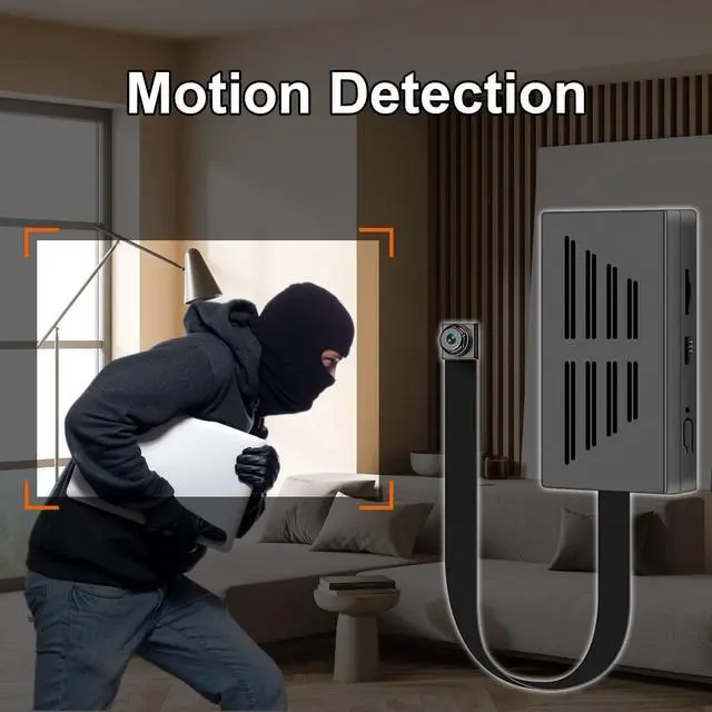 Alt view image 4 of 7 - 64GB Hidden Camera DIY 1080P Mini Portable Spy Camera Covert Nanny Video Recorder with Motion Detection Security Cameras for Home, Office