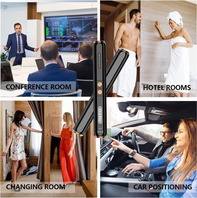 Alt view image 5 of 7 - Hidden Camera Detectors, Spy Camera Finder, Listening Device Detector, RF Detector, GPS Tracker Detector, Hidden Device Detectors - 5 Levels Sensitivity 3 Professional Modes Protect Your Privacy