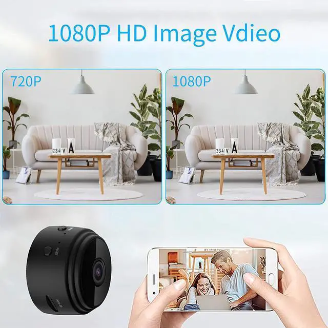 Alt view image 5 of 7 - Herlitz Spy Camera - Hidden Camera - HD 1080P - Best Mini Spy Camera - Secret Camera - Nanny Cam - Small Cameras for Spying - Surveillance Camera Full HD