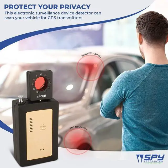 Alt view image 2 of 7 - Spy Hawk Maxi-Tech Personal Hidden Devices Detector - Perfect for Detecting Hidden Cameras, Hidden GPS Trackers, Computer Transmitters, and Audio Bug Detector - Anti-Spy RF Detector Up to 10 GHz