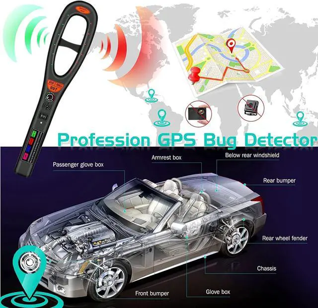 Alt view image 4 of 6 - ZTNwoo GPS Bug Detector, Anti Spy Detector for Car GPS Tracker/RF Signal, Hidden Camera Finder, Electronic Bug Sweeper for Wireless Radio Frequency (B)