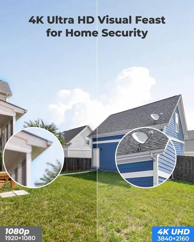 Alt view image 2 of 7 - REOLINK 4K Security Camera Outdoor System, IP PoE Dome Surveillance Camera with Human/Vehicle Detection, 100Ft 8MP IR Night Vision, Work with Smart Home, Timelapse, Up to 256GB SD Card, RLC-820A