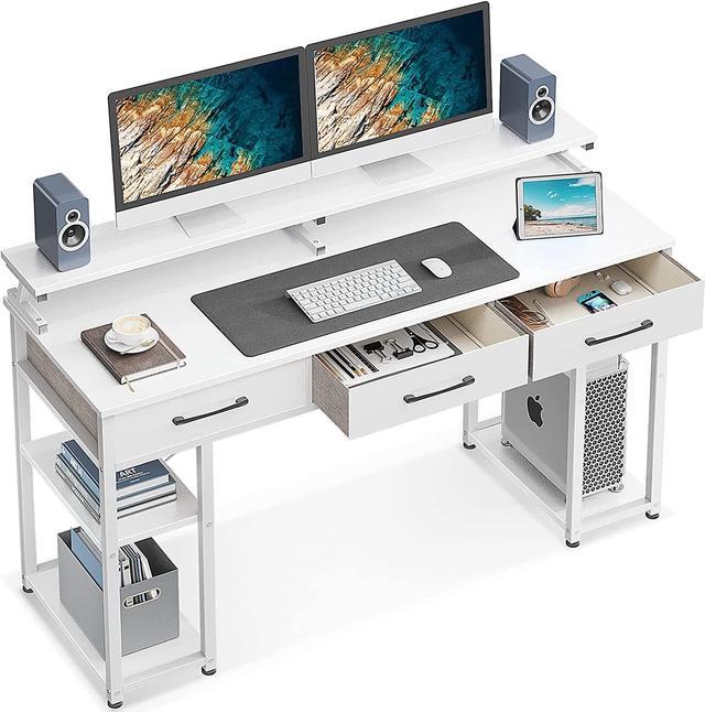 White 55 deals inch desk