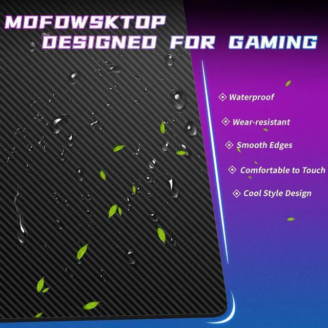 Alt view image 7 of 7 - Z Shaped Gaming Desk 39 Gaming Computer Desk with Headphone Hook Gaming PC Table for boy Girl Home Office Desks Carbon Fiber Gaming Desk for Small Places, Simple Installation, Black