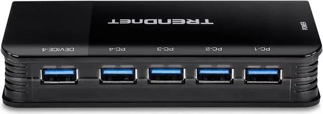 Alt view image 4 of 20 - TRENDnet TK-U404  4 Computer 4-Port USB 3.1 Sharing Switch
