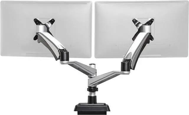 Main image of Vari Dual Monitor Arm - VESA Monitor Mount w/ 360 Degree Adjustment - Monitors up to 27 inches, 19.8 lbs - Double Monitor Arms with Full Adjustability - Computer Monitor Stand for Home or Office