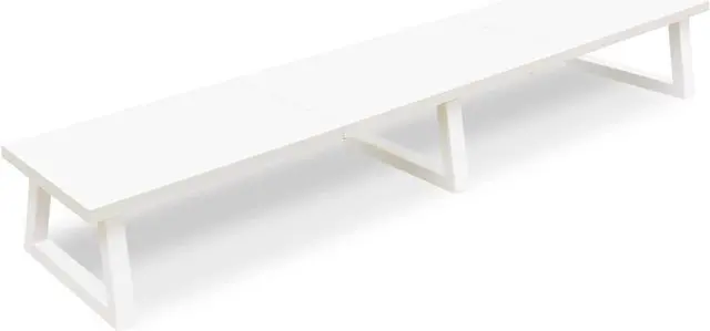 Main image of TEAMIX 42 inch White Monitor Riser for 2 Monitors, Wood Desktop Dual Stand with Metal Legs, Long Screen/PC/Laptop Storage,Computer Shelf TV Holder Home Office (White, inch)