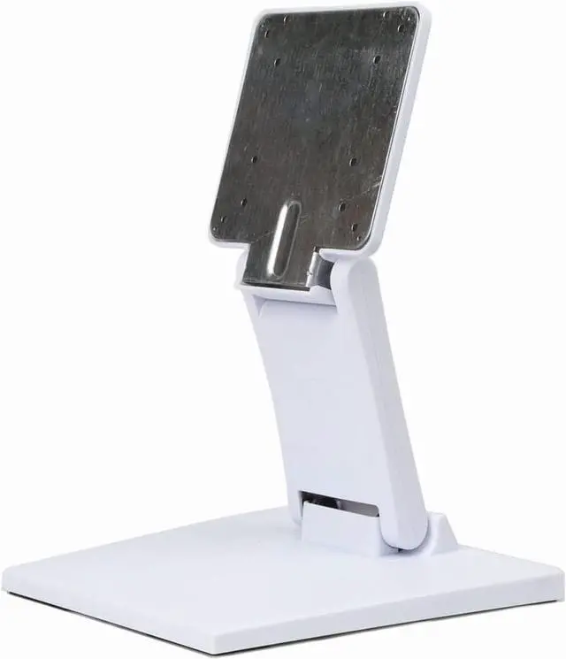 Main image of Single Adjustable LCD Monitor Stand Mount Folding VESA Monitor Desk Stand with VESA Hole 75x75mm 100x100mm (White)