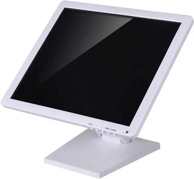 Alt view image 5 of 6 - Single Adjustable LCD Monitor Stand Mount Folding VESA Monitor Desk Stand with VESA Hole 75x75mm 100x100mm (White)