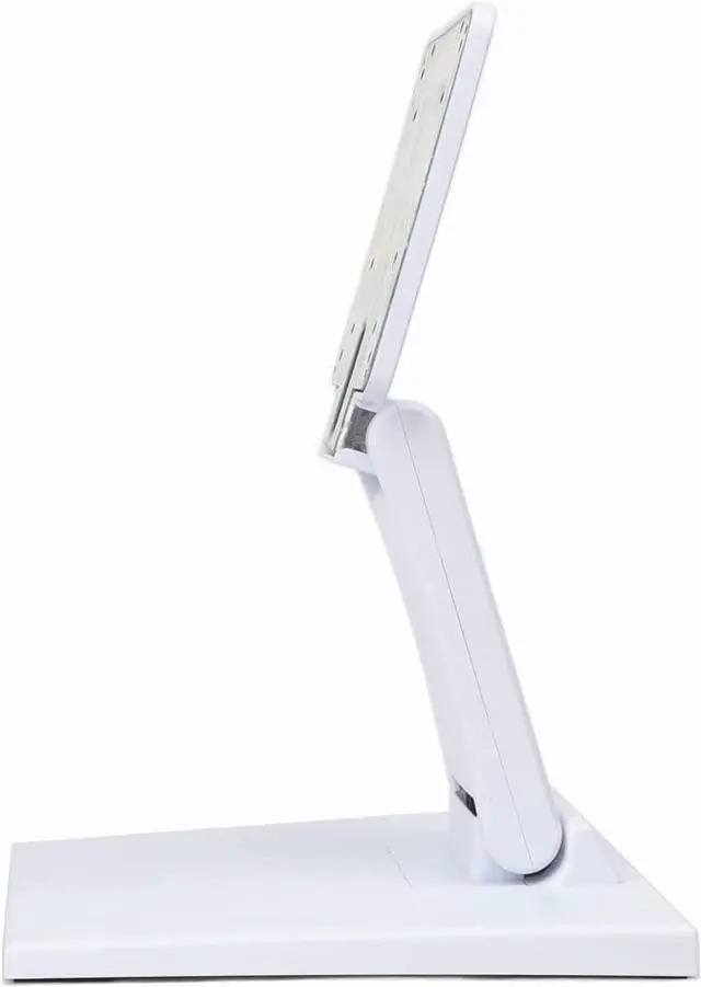 Alt view image 6 of 6 - Single Adjustable LCD Monitor Stand Mount Folding VESA Monitor Desk Stand with VESA Hole 75x75mm 100x100mm (White)