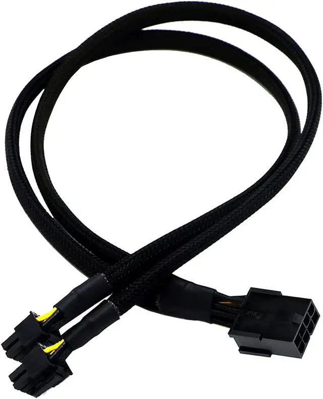 Main image of TeamProfitcom 16 AWG GPU VGA PCI-e 8 Pin PCI Express Graphics Video Card GPU 8Pin Female to Dual GPU 8(6+2) Pin Male Sleeved 8pin Splitter Power Extension Cable 20 inches (4 Pack)