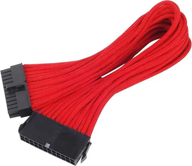 Main image of Silverstone PP07-MBR Sleeved Extension Power Supply Cable with 1 x Motherboard 24-Pin Connector PP07-MBR-x