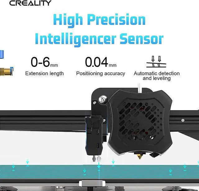 Alt view image 2 of 6 - Creality CR Touch Auto Bed Leveling Sensor Kit for Ender 3 v2/ Ender 3/ Ender 3 Pro/Ender 5/Ender 5pro/CR10 for 32 Bit V4.2.2/V4.2.7 Mainboard 3D Printer