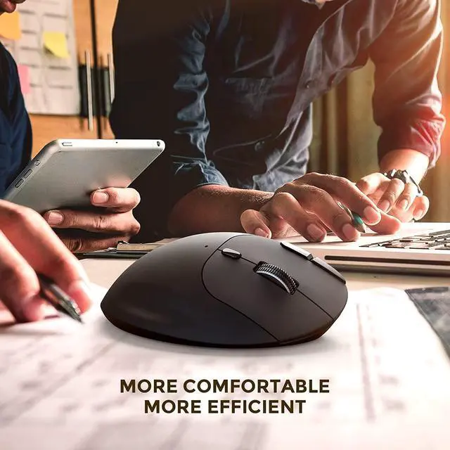 Alt view image 7 of 7 - ECHTPower Trackball Mouse, Easy Thumb Control Ball Mouse, Precision and Smooth Tracking, Wireless Mouse Support 3 Device Connection(2.4G or BT), Rollerball Mouse for PC/Laptop/Mac/Windows