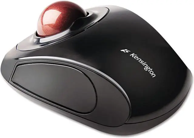 Main image of Kensington Orbit Wireless Trackball Mouse with Touch Scroll Ring (K72352US),Black