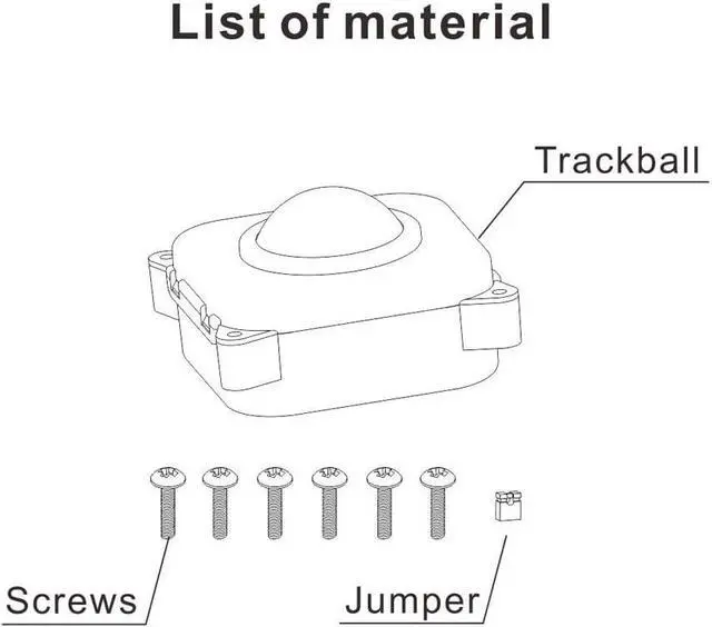 Alt view image 4 of 6 - ThunderStick LED Arcade trackball (TS-UTB01)
