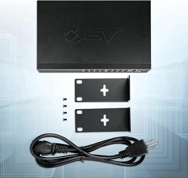 Alt view image 7 of 7 - BV-Tech 18 Ports Long Range PoE+ Switch (16 PoE+ Ports | 2 Gigabit Ethernet uplink) - 19 Rackmount - 135W - 802.3af/at -Desktop Design for Easy Set Up