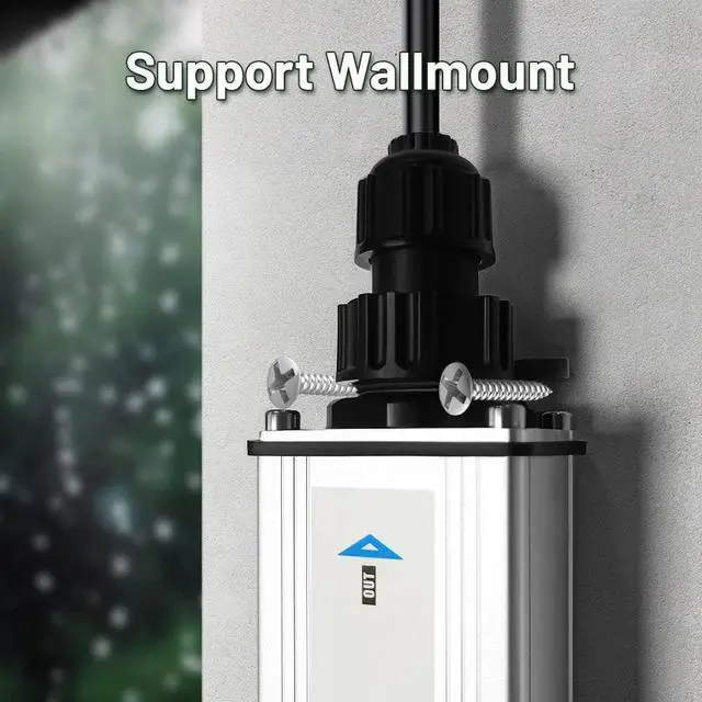 Alt view image 6 of 6 - IPX201 30W Industrial Gigabit PoE Extender with Outdoor Waterproof Grade IP65 Extends The Range of PoE and Ethernet an Additional 100 Meters