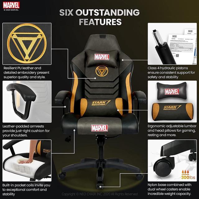 Marvel Avengers Gaming Chair Desk Office Computer Racing Chairs