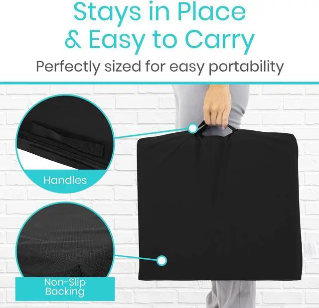 Alt view image 5 of 6 - Waterproof Wheelchair Cushion for Pressure Relief (18x16x3) - Washable Cover Incontinence Protection for Elderly Adults & Seniors - Memory Foam Gel Pad for Recliners, Office Chairs, Car