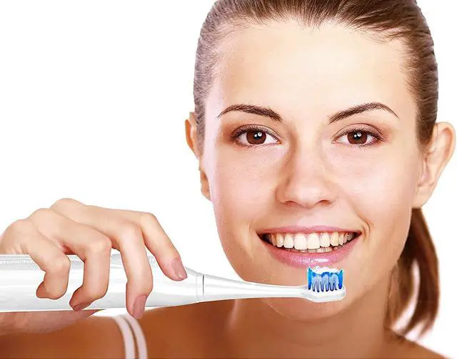 Alt view image 4 of 5 - Pursonic S750 Sonic Toothbrush (White)  Smart Series Electronic Power Rechargeable Battery Toothbrush  Electronic Toothbrush for Adults  12 Bonus Brush Heads  Rechargeable Toothbrushes for Adults