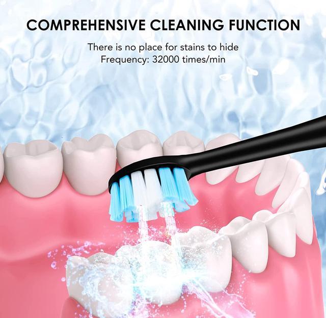 Alt view image 3 of 7 - Electric Toothbrush with Water Flosser Combo, 3 in 1 Ultrasonic Toothbrush & Dental Oral Irrigator & Tooth Cleaner with 4 Modes, One Switch from Sonic Brushing to Water Flossing for Home Travel