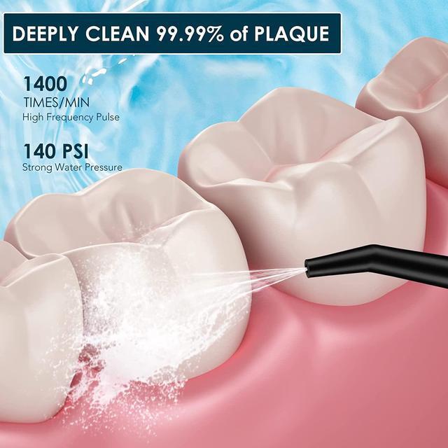 Alt view image 4 of 7 - Electric Toothbrush with Water Flosser Combo, 3 in 1 Ultrasonic Toothbrush & Dental Oral Irrigator & Tooth Cleaner with 4 Modes, One Switch from Sonic Brushing to Water Flossing for Home Travel