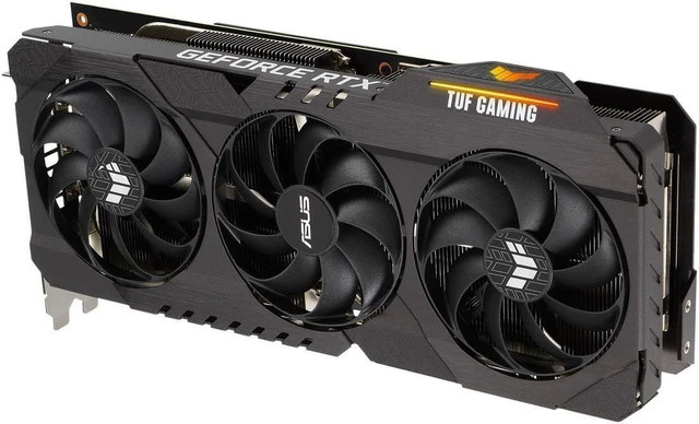 Alt view image 4 of 7 - ASUS TUF Gaming NVIDIA GeForce RTX 3080 O10G V2 GAMING Edition Graphics Card (PCIe 4.0, 10GB GDDR6X, LHR, HDMI 2.1, DisplayPort 1.4a, Dual Ball Fan Bearings, Military-grade Certification)