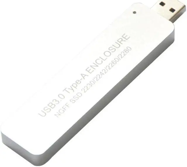 Alt view image 3 of 5 - HDD Case USB3.0 TYPE-A TO NGFF M2 SSD External Enclosure USB Enbedded Hard Drive Adapter for 2230 2242 2260 2280 M2 SSD