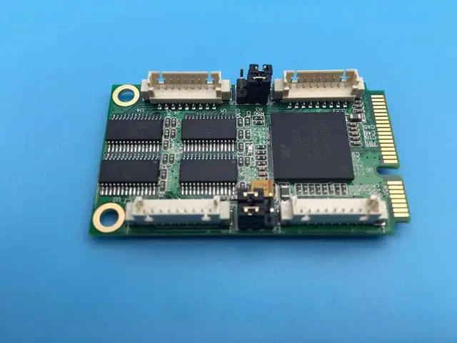 Alt view image 4 of 6 - MINI PCI-E to 4-port Serial Converter Adapter COM Port RS232 RS-232 Signal DB9 Pin Expansion Card