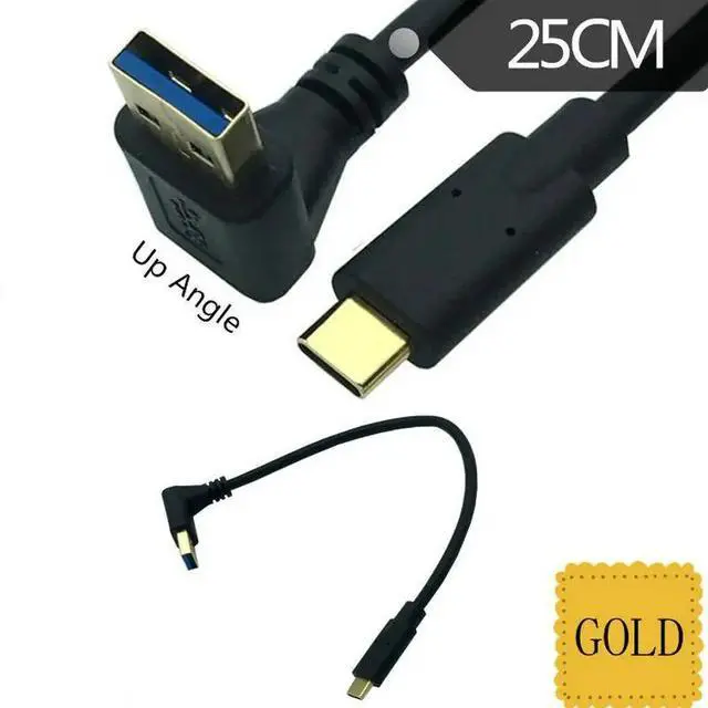 Alt view image 5 of 5 - Type-C to USB3.0  male Extension cable  90 Degree  Angled usb 3.1 Data Sync & Charge Cable