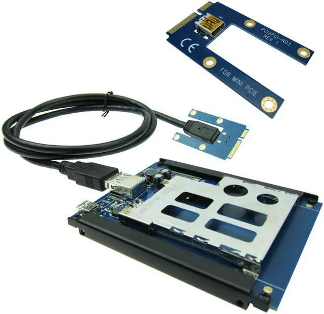 Alt view image 2 of 6 - ExpressCard Adapter 34 54 mm ExpressCard to Mini PCI-e Adapter mini PCI express express card converter for laptop