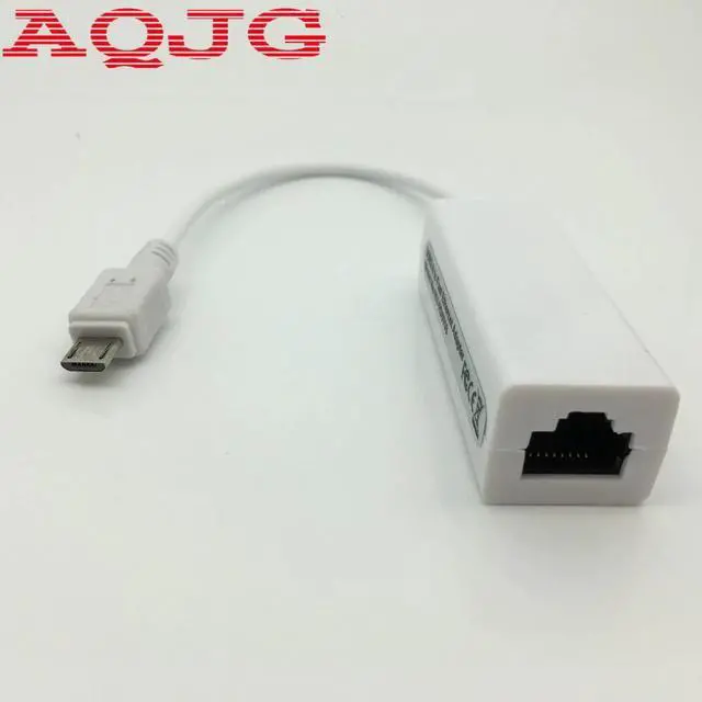 Main image of Micro Mini 5pin USB To RJ45 10/100M Ethernet Network Adapter For SamsungTable PC  White also have Micro to rj45 Huawei