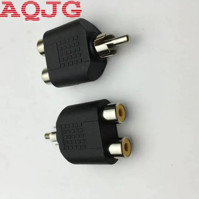 Alt view image 5 of 5 - Universal 3.5mm Stereo Female Jack To 2 RCA Male Plug Adapter Headphone Y Audio Cable Female To Male Audio 2 in 1 Splitter