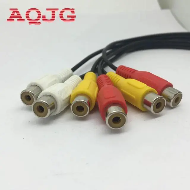 Alt view image 2 of 4 - 3 RCA Female To 6 RCA Female Plug Splitter Audio TV DVD Video Adapter AV Cable