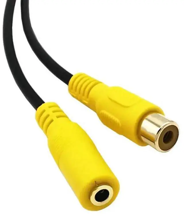 Alt view image 5 of 6 - 3.5mm Female Audio  to RCA Male / Female Plug Connector Cable Wire for Car GPS DVR Video AV Adapter  Monitor System