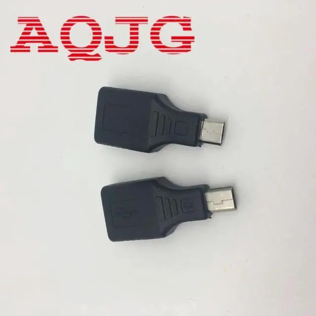 Alt view image 5 of 6 - Mini USB USB 2.0 A Female To Micro / Mini USB B 5 Pin Male Plug OTG Host Adapter Converter Connector up to 480Mbps Black
